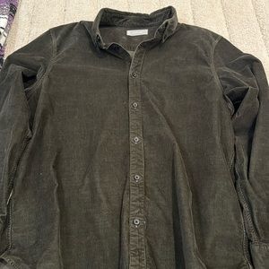 Dark Green Corduroy Everlane Button Down